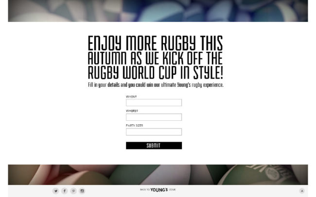 Young's Rugby Microsite