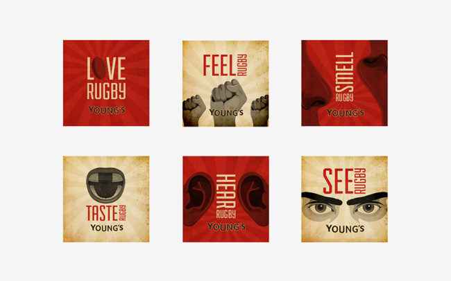 Young's 6 Nations 2014 - Badges